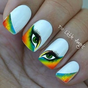 French Tip - Nail Art Decal - BLUE86